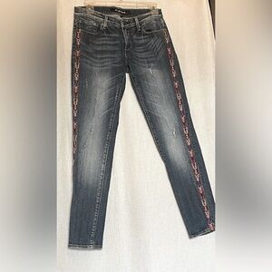 Driftwood embroidered jeans